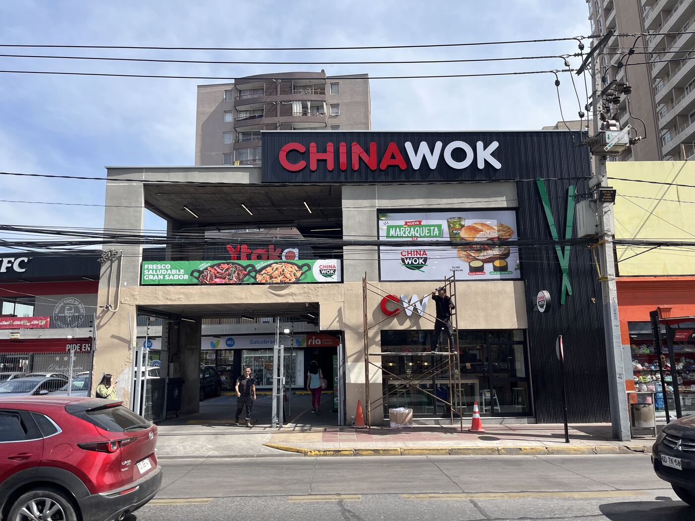 Letrero y fachada para China Wok